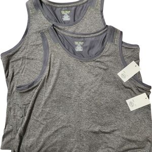 Tek Gear 2 Activewear TankTops Size XXL Color Charcoal Reflective Logo